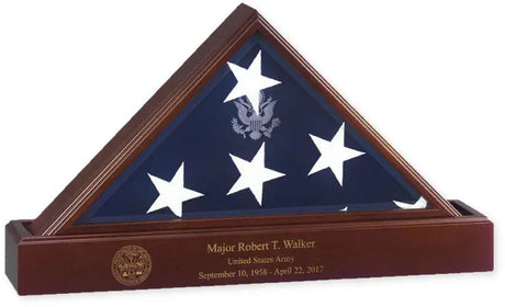 Honoring Service with the Flag and Base Display Case