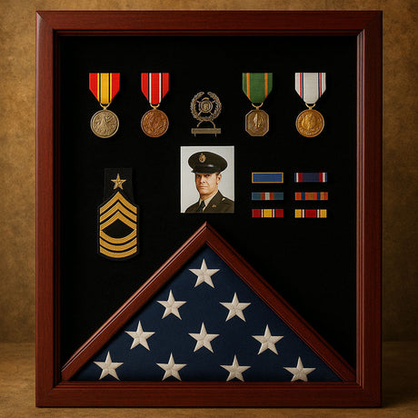 Honoring Service: The Meaning of a Flag and Medal Display Case