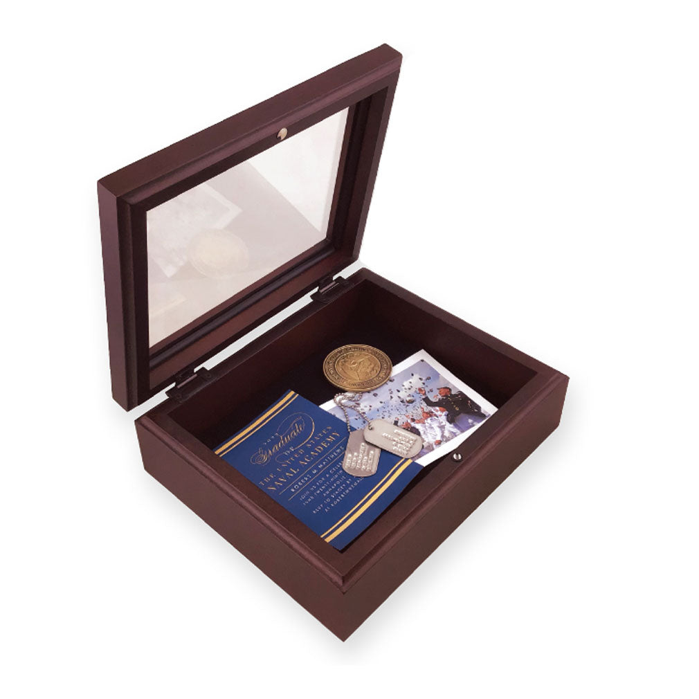 Personalized Military Memorial Box, , The Military Gift Store, Display Case Accessories