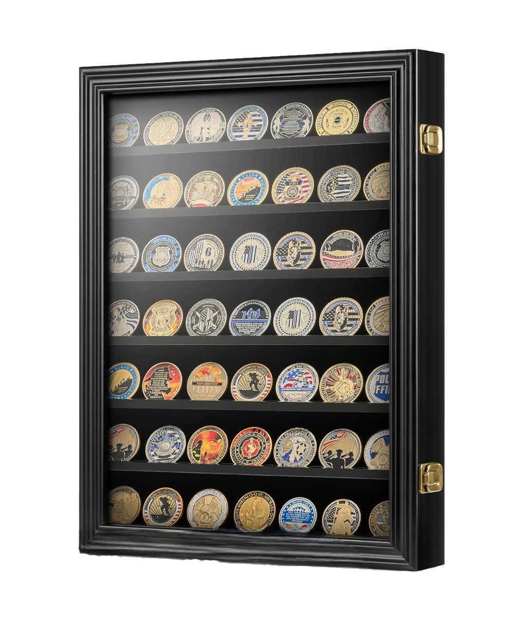 Wall Coin Display, Challenge coin wall display., , The Military Gift Store, Coin Display Case
