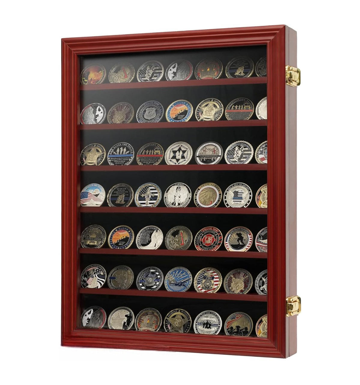 Wall Coin Display, Challenge coin wall display., , The Military Gift Store, Coin Display Case