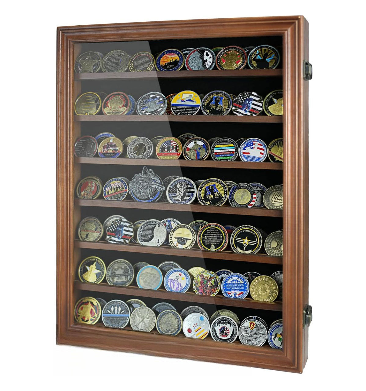 Wall Coin Display, Challenge coin wall display., , The Military Gift Store, Coin Display Case