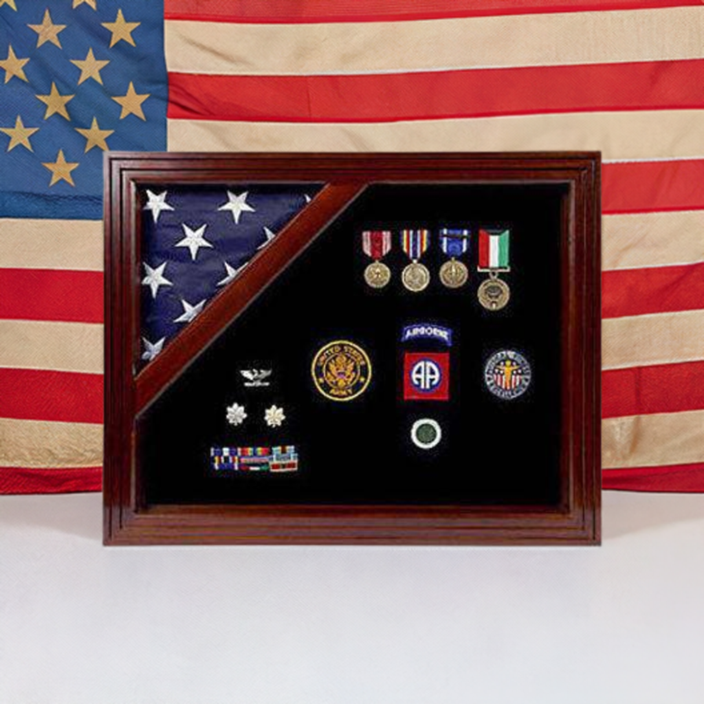 Capitol Flag and Accolades Display Case