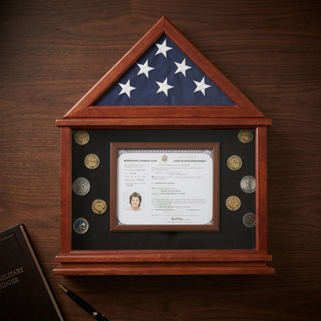 Certificate Holder for 5x9 Flag, 5x9 Flag Certificate Holder, Flag and Certificate Display Case, 5' x 9' Flag Display Case, 5' x 9.5' Flag and Certificate Case, Military Flag Certificate Display, American Flag Certificate Holder, Veteran Flag Display Case, Burial Flag Certificate Case, Memorial Flag and Certificate Display, Military Certificate Display Case, Flag Document Display Case, Flag Presentation Case, Military Shadow Box, Wooden Flag Display Case, American Flag Frame, Flag and Medal Display Case