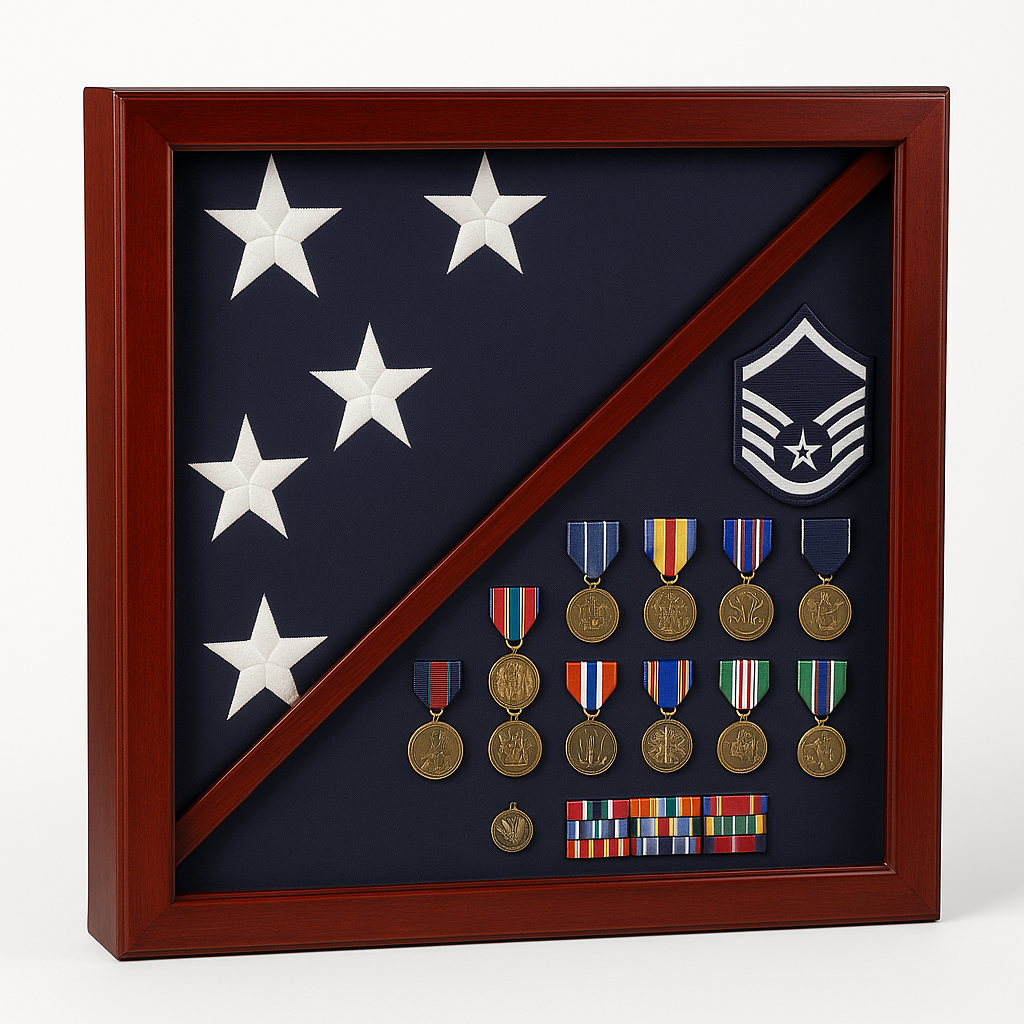 Flag And medal Display case, award and flag case, , The Military Gift Store, Burial Flag Case (42)