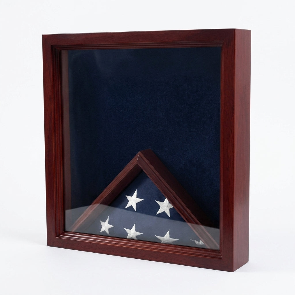 Casket Flag Case and Medal, Casket Flag Case with Medal Display, Military Casket Flag Case, Burial Flag Case and Medal Display, Memorial Flag Case with Medal Display, Veteran Flag Case and Medal, Military Flag and Medal Display Case, Flag and Medal Display Case, Burial Flag Medal Display Case, American Flag Medal Display Case, Solid Wood Casket Flag Case, Cherry Finish Flag and Medal Display Case, Glass Front Flag Medal Display Case, Velvet Back Flag Medal Display Case, Handcrafted Military Flag Case