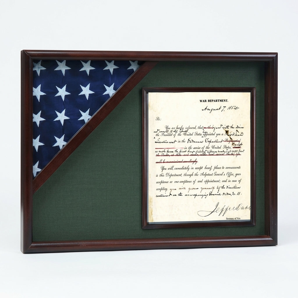 Shadow box for American flag, Fit for 3x5 flag, , The Military Gift Store, Shadow box for american flag