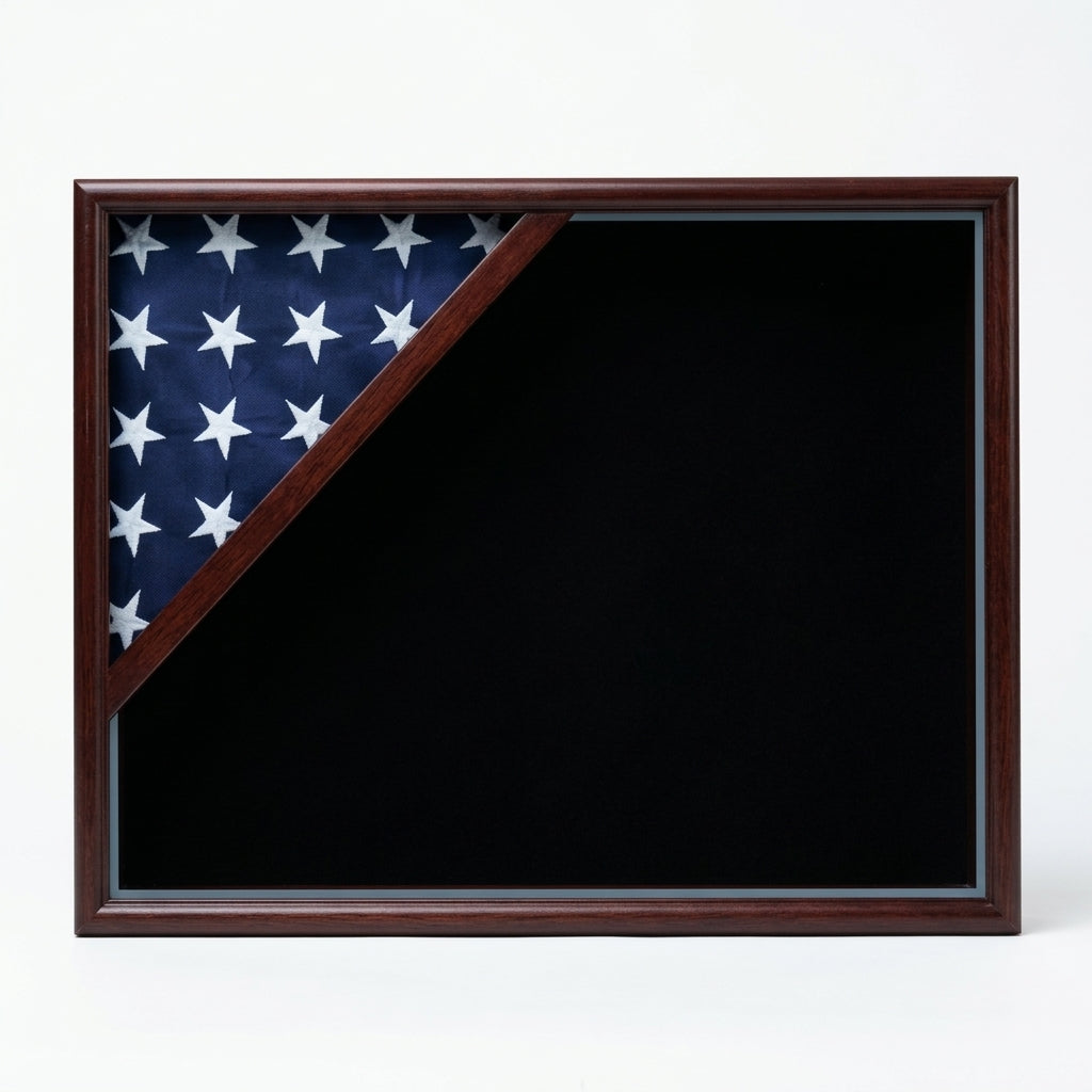 Shadow box for American flag, Fit for 3x5 flag, , The Military Gift Store, Shadow box for american flag