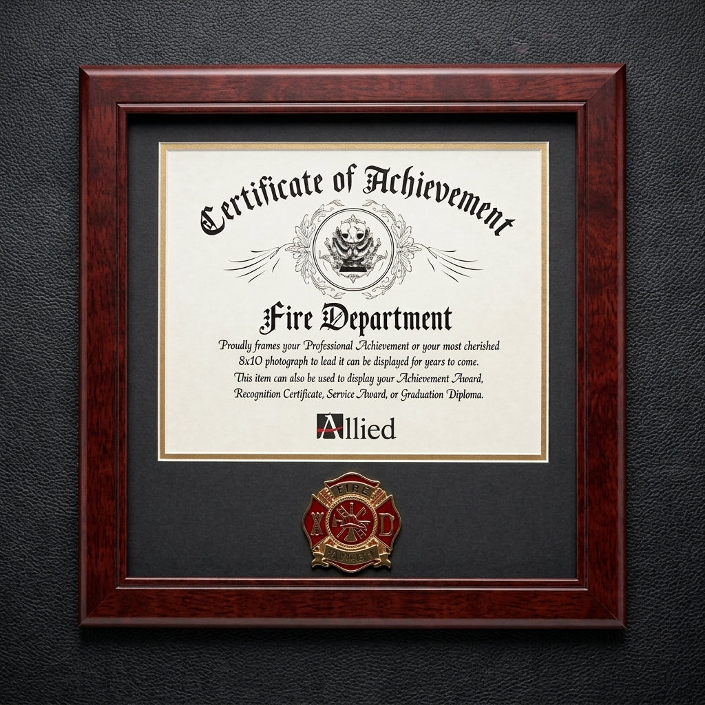 Firefighter Certificate Frame, Firefighter Medallion Frame, Fire Department Certificate Frame, Firefighter Award Frame, Firefighter Recognition Frame, Firefighter Appreciation Gift, Firefighter Service Award, Firefighter Retirement Gift, 8 x 10 Certificate Frame, Firefighter Plaque Frame, Firefighter Memorial Frame, Firefighter Achievement Frame, Firefighter Display Frame, Fire Department Award Frame, First Responder Certificate Frame, Firefighter Keepsake Frame, Firefighter Gift