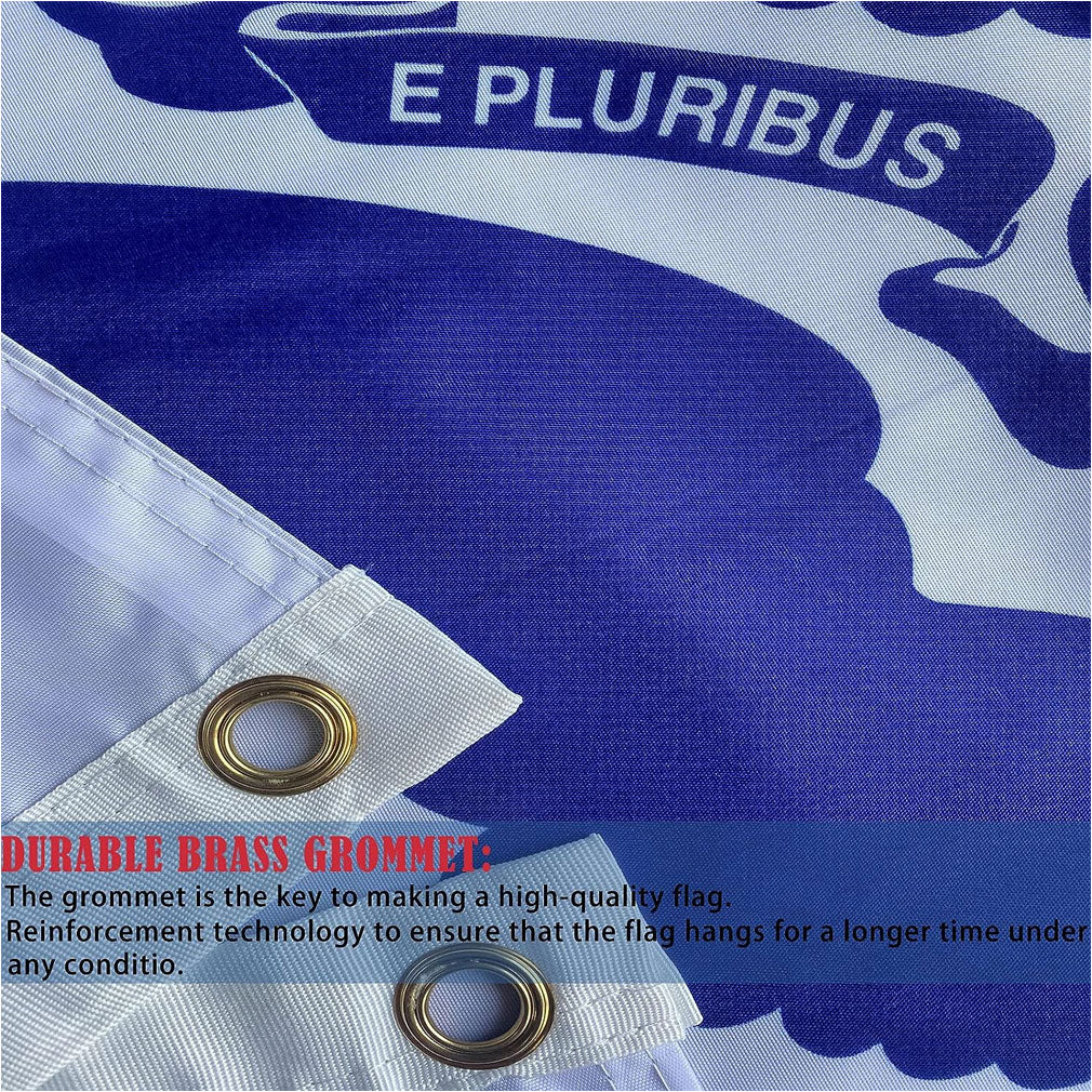 US Coast Guard Flag 3x5 Outdoor Double Sided- Heavy Duty 3ply United States Coast Guard Flag Super Durable 4 Rows Stitched Edge Canvas Header with 2 Brass Grommets - The Military Gift Store