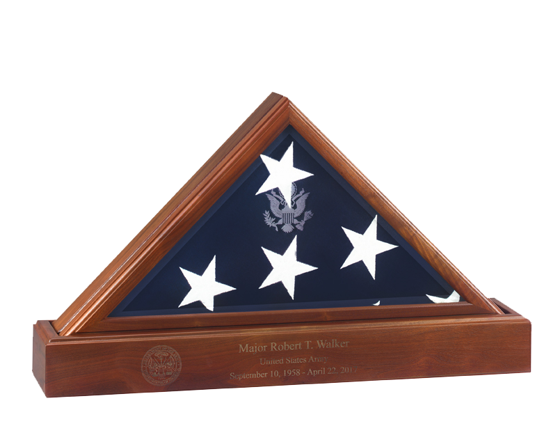 Flags Connections Eternity Flag case Base, Flag And Base Display Case, , The Military Gift Store, Burial Flag Case