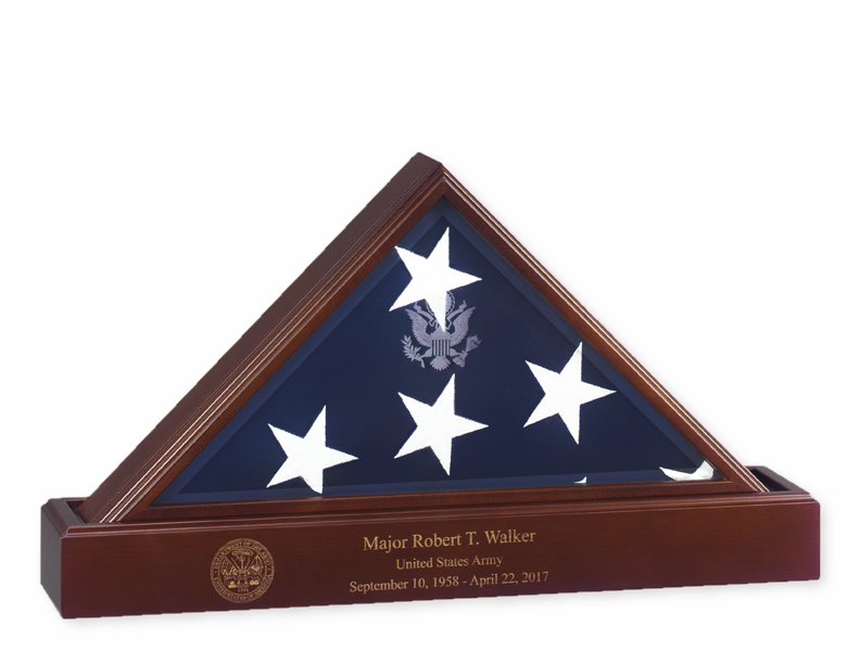 Flags Connections Eternity Flag case Base, Flag And Base Display Case, , The Military Gift Store, Burial Flag Case