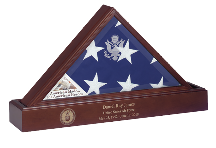 Flags Connections Eternity Flag case Base, Flag And Base Display Case, , The Military Gift Store, Burial Flag Case