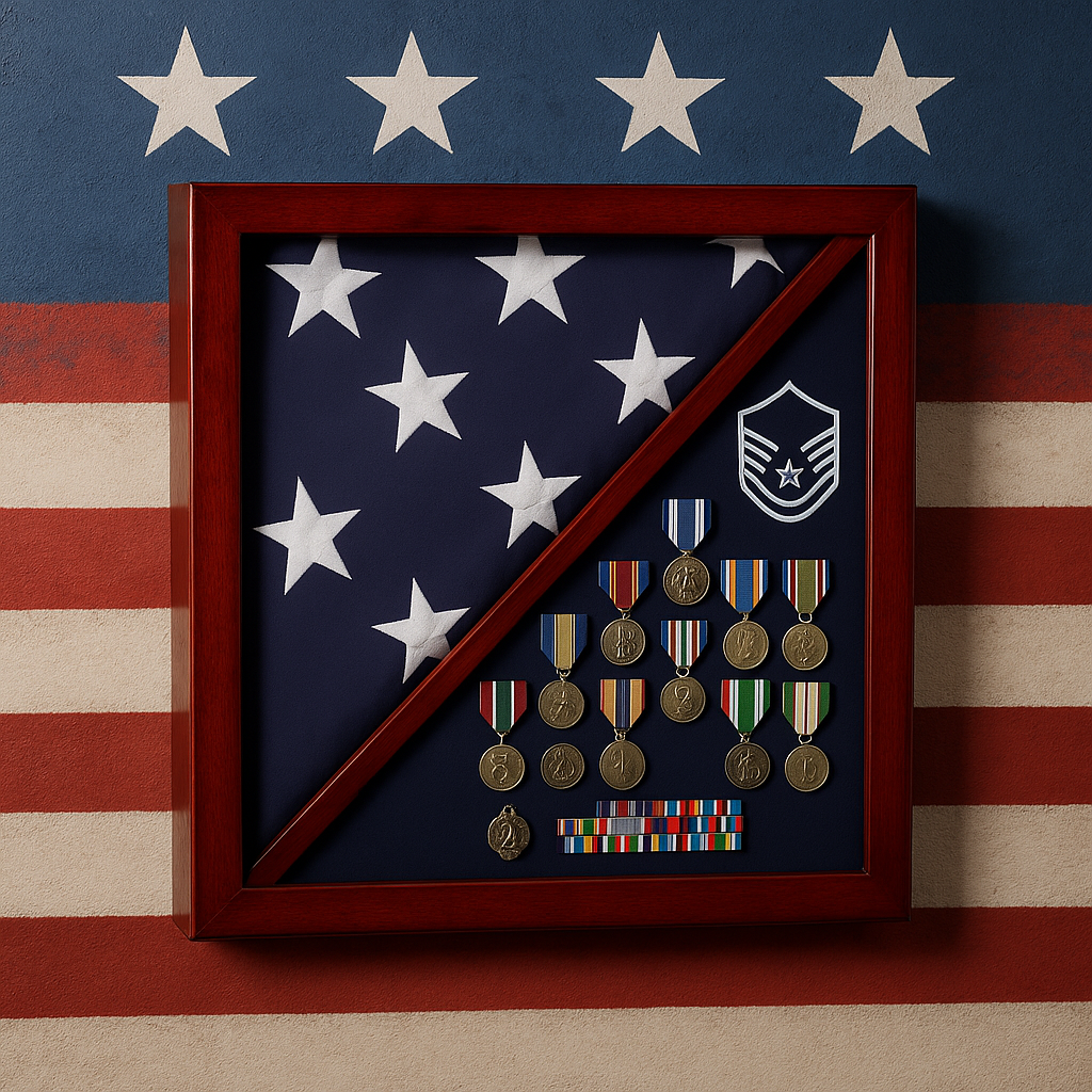 Flag And medal Display case, award and flag case, , The Military Gift Store, Burial Flag Case (42)