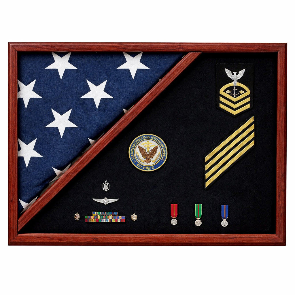 Flag Connections Military Shadow Box, Military Medals Display Case, , The Military Gift Store, American Flag Frames (43)