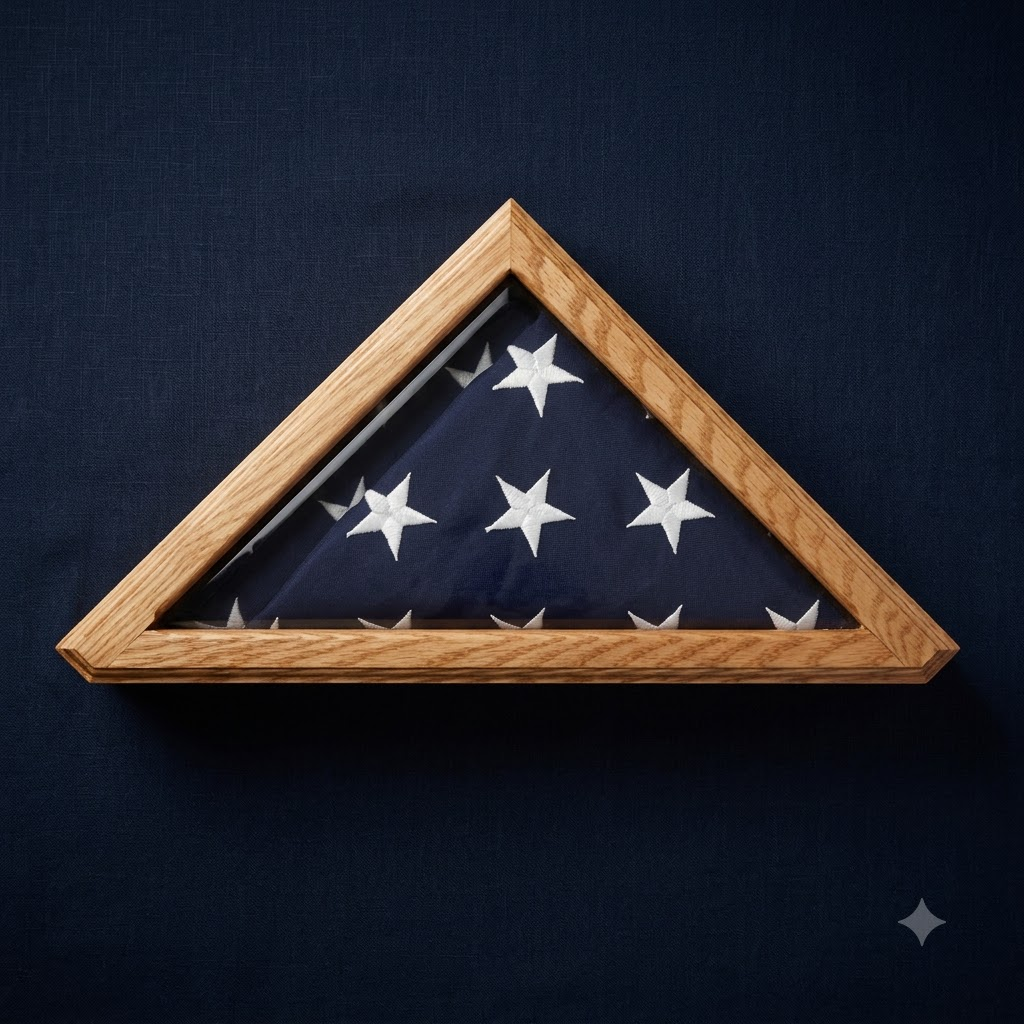 Senators Flag Display Case for 3ft x 5ft Flag, , The Military Gift Store, American Burial Flag Box
