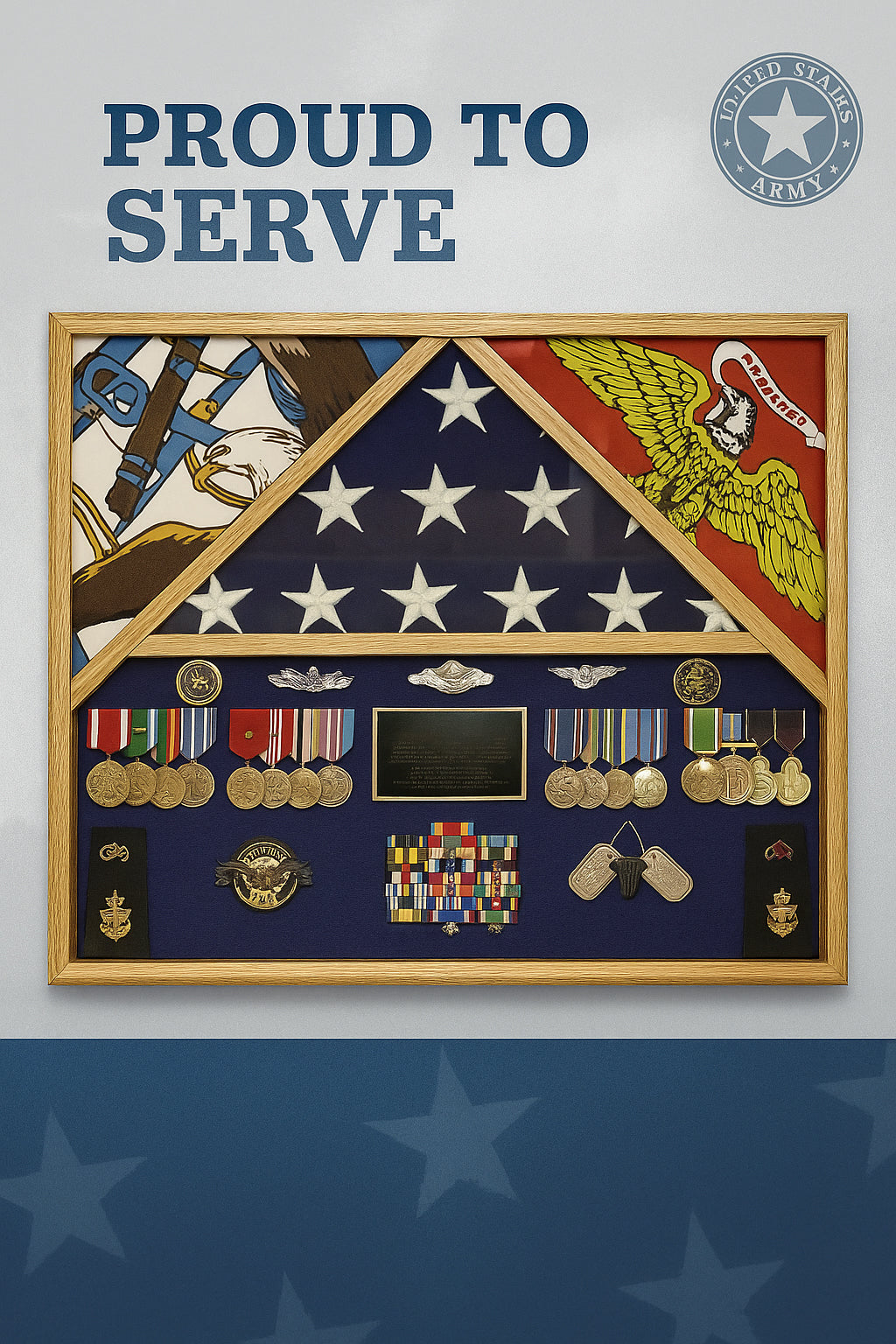 3 flag military shadow box, Military flag display case, Casket flag display shadow box, 3’x5’ or 5’x9.5’ flag display case, Veteran memorial flag shadow box, Shadow box for three folded American flags, Military shadow box for 3’x5’ burial flag, Large 3 flag display case for 5’x9.5’ casket flag, Handcrafted wooden military flag display shadow box, Patriotic 3 flag shadow box for veterans