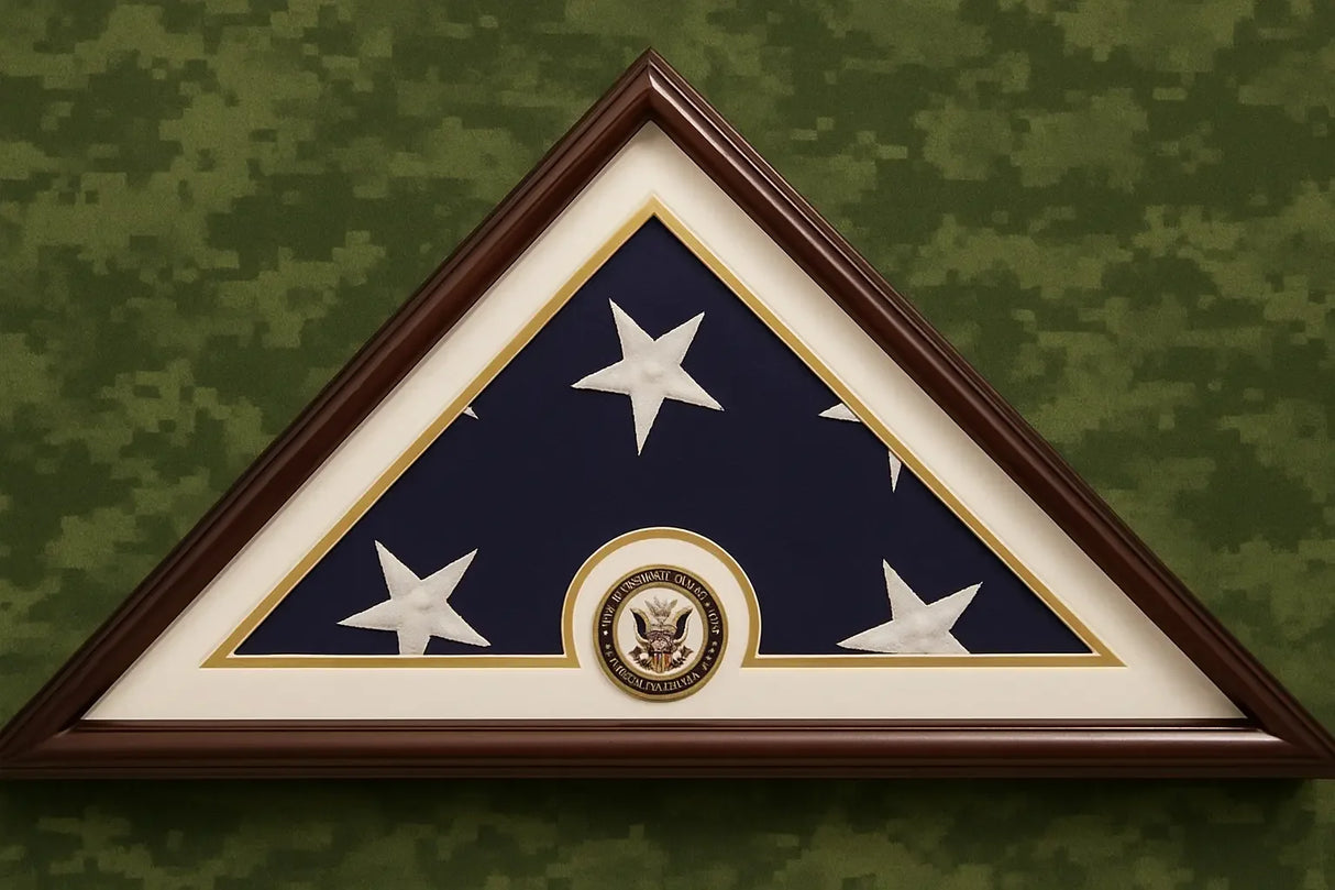 Navy flag display case small, Small Navy burial flag case, 5x9 Navy flag display box, Navy veteran flag display case, Navy memorial flag box 5x9, Compact Navy flag display case, Navy burial flag display case 5x9, Wooden Navy flag display box small, Navy flag shadow box small size, Navy tribute flag case 5x9, Navy service flag display case small, Personalized Navy flag display box, Small triangular Navy flag case, Navy honor guard burial flag case, Handcrafted Navy flag display case