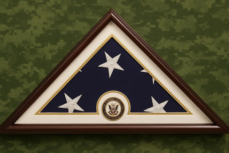 Navy flag display case small, Small Navy burial flag case, 5x9 Navy flag display box, Navy veteran flag display case, Navy memorial flag box 5x9, Compact Navy flag display case, Navy burial flag display case 5x9, Wooden Navy flag display box small, Navy flag shadow box small size, Navy tribute flag case 5x9, Navy service flag display case small, Personalized Navy flag display box, Small triangular Navy flag case, Navy honor guard burial flag case, Handcrafted Navy flag display case