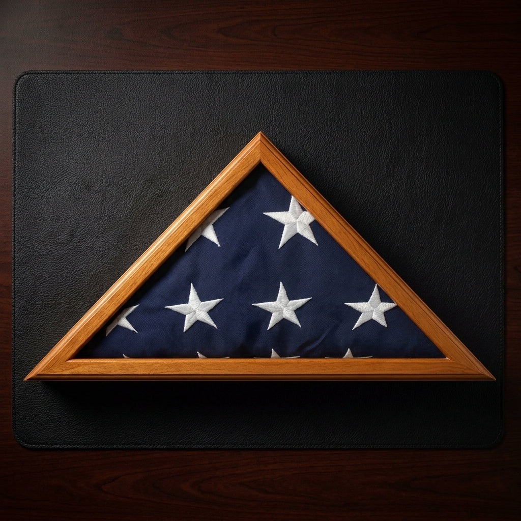 Flag Connections Officers Flag and Display Case, 5 by 9.5-Feet, Solid Oak, Officers Flag and Display Case, 5 by 9.5-Feet, Solid Oak, The Military Gift Store, Army Flag Display Cases (64)