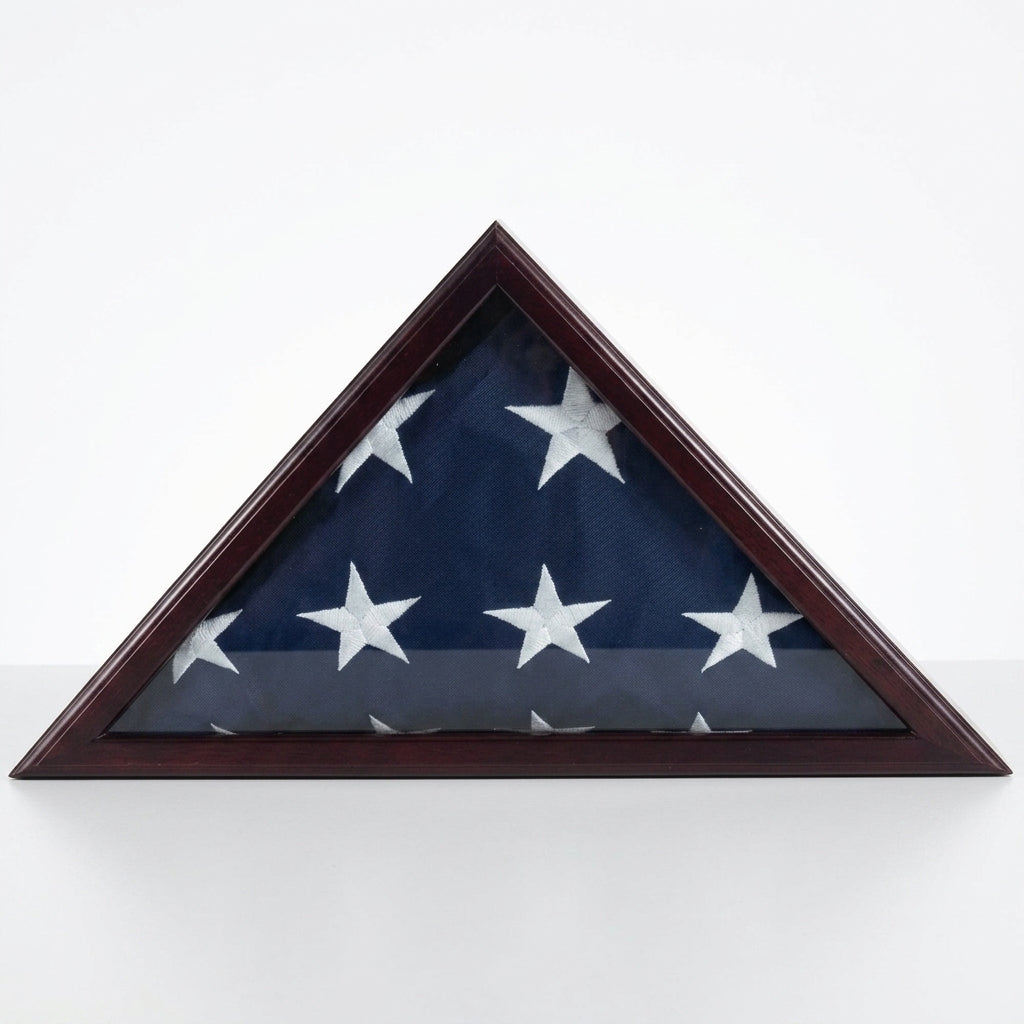 Flag Connections Officers Flag and Display Case, 5 by 9.5-Feet, Cherry, , The Military Gift Store, Army Flag Display Cases (64)