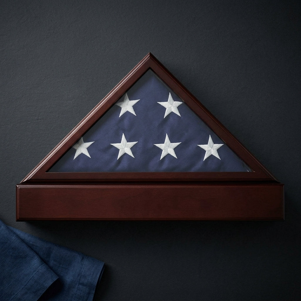 Flag Connections Officers Flag Display Case for 5ft x 9.5ft Flag and Optional Pedestal, Officers Flag Display Case for 5ft x 9.5ft Flag and Optional Pedestal, The Military Gift Store, Flag Case, Burial Flag Shadow Case, Flag display ->Flag Display Case and Pedestal (24)