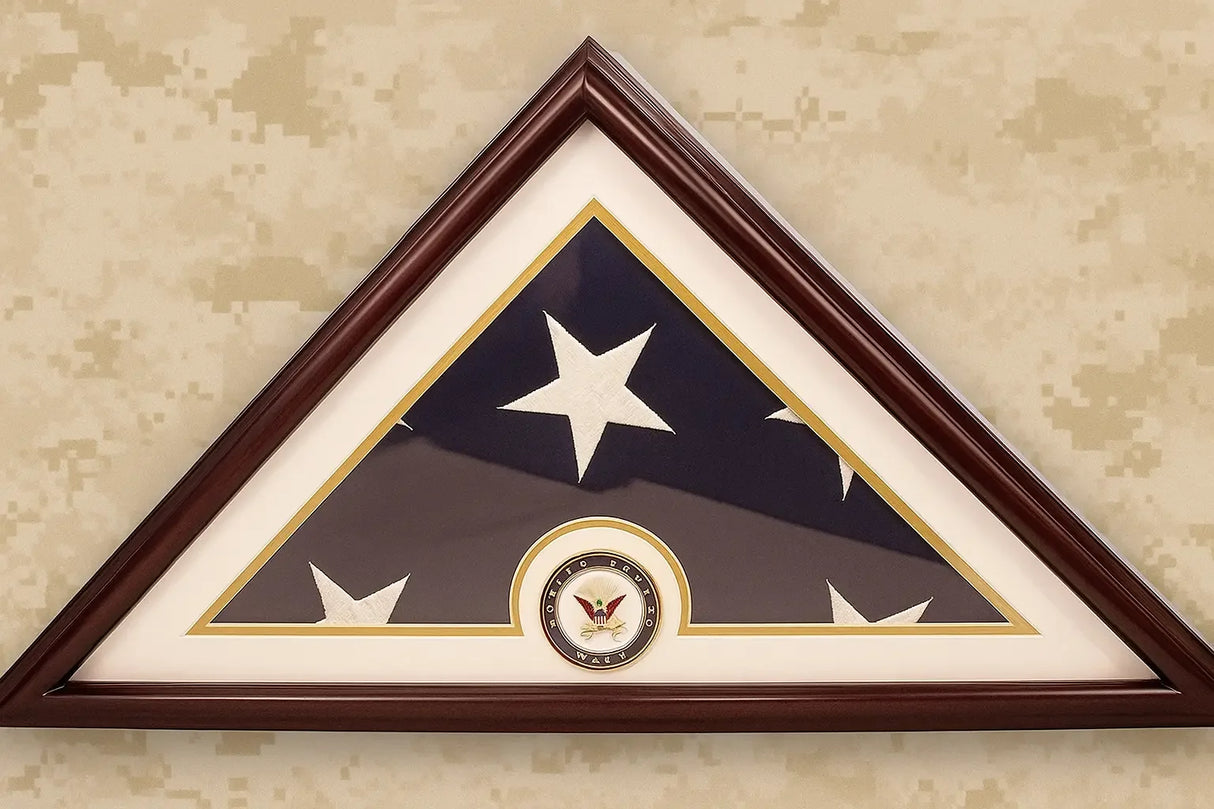 Navy flag display case small, Small Navy burial flag case, 5x9 Navy flag display box, Navy veteran flag display case, Navy memorial flag box 5x9, Compact Navy flag display case, Navy burial flag display case 5x9, Wooden Navy flag display box small, Navy flag shadow box small size, Navy tribute flag case 5x9, Navy service flag display case small, Personalized Navy flag display box, Small triangular Navy flag case, Navy honor guard burial flag case, Handcrafted Navy flag display case