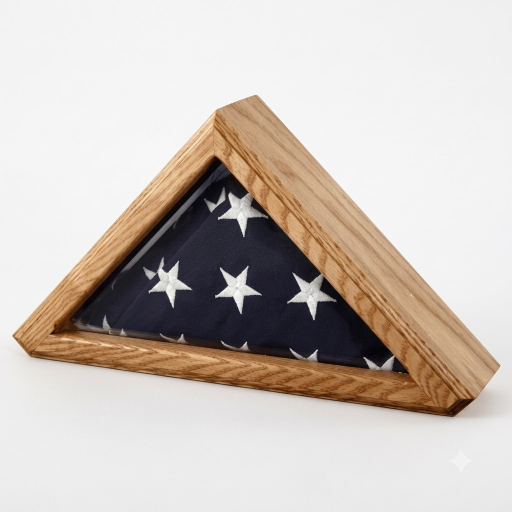 Senators Flag Display Case for 3ft x 5ft Flag, , The Military Gift Store, American Burial Flag Box