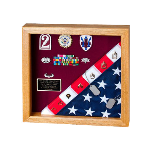 Flag Display Case Showcases, , The Military Gift Store, Flag and Medal Display Cases
