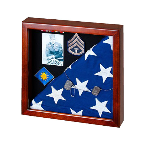 Flag Display Case Showcases, , The Military Gift Store, Flag and Medal Display Cases