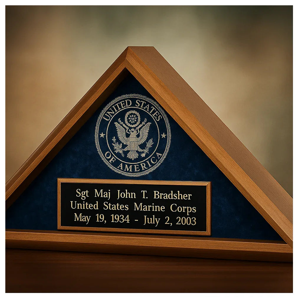 Triangle Flag Case, Triangle Flag Display Case., , The Military Gift Store, Triangle flag display