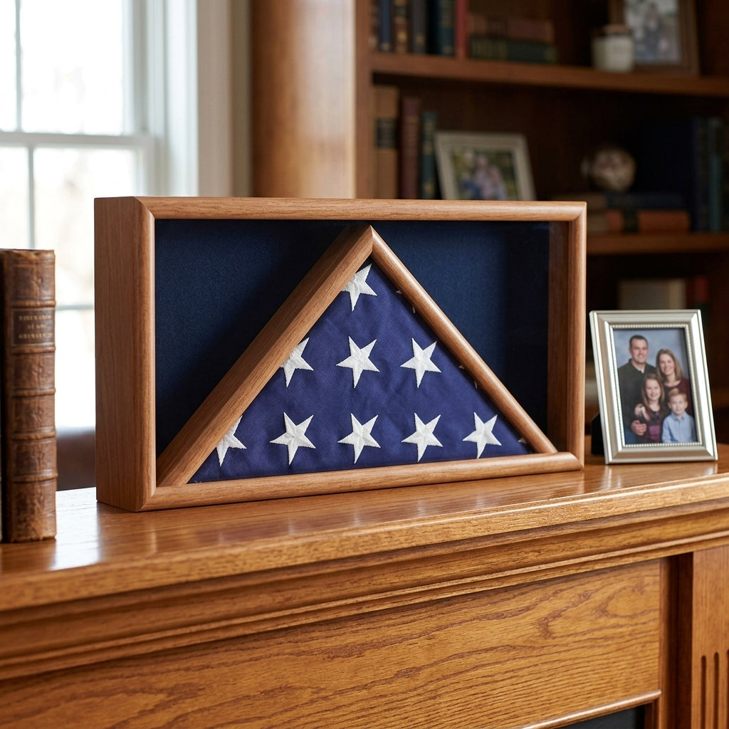 Large Military Flag and Medal Display Case, Flag and Medal Shadow Box Display Case, Military Flag Shadow Box with Medals, Large Flag Display Case with Medal Section, Military Shadow Box Display Case, Veteran Flag and Medal Display Case, Burial Flag and Medal Shadow Box, Military Memorial Flag Display Case, Armed Forces Flag and Medal Case, Service Medal and Flag Display Box, Flag Medal and Certificate Display Case, Flag and Awards Shadow Box Case