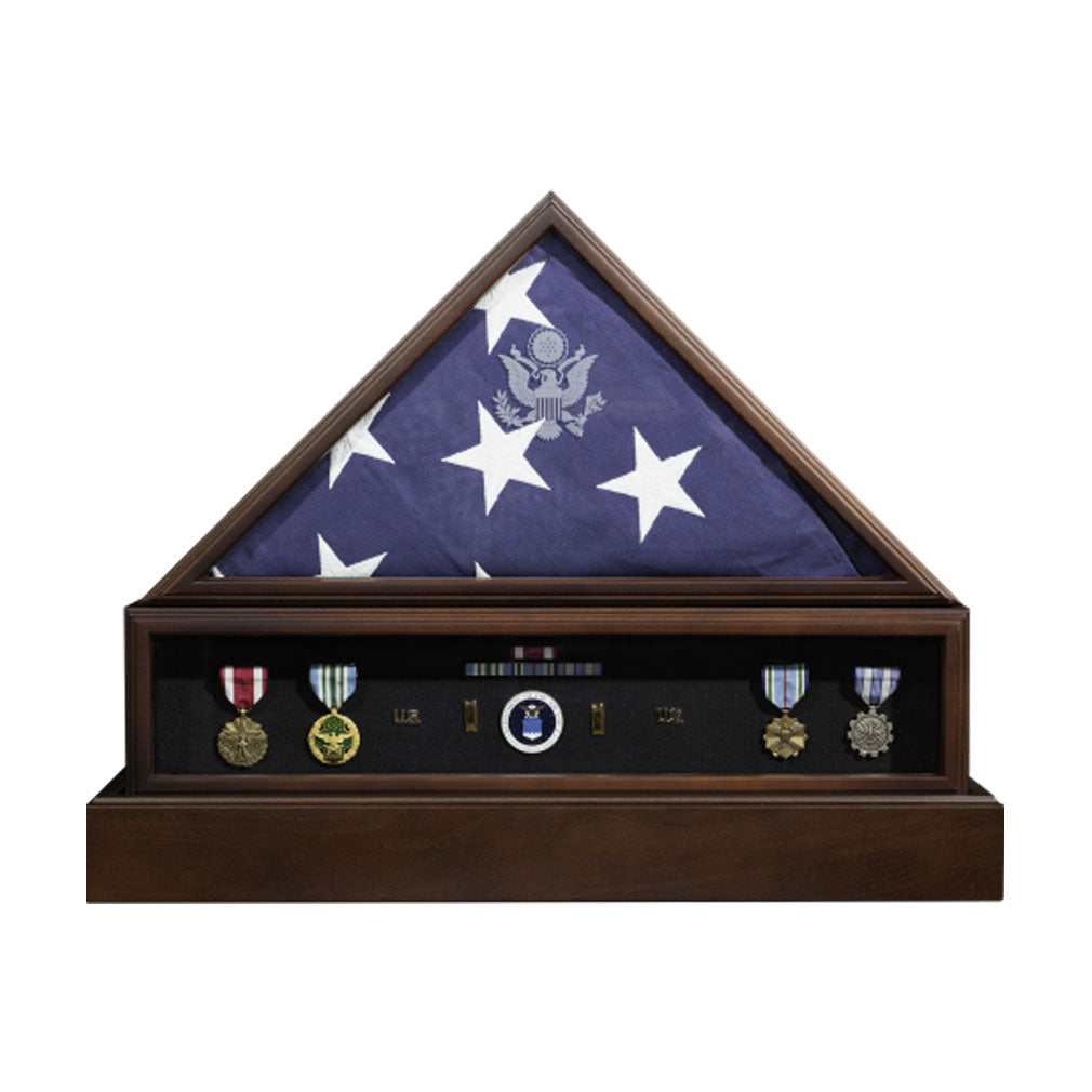Admiral Flag Display Complete Set, , The Military Gift Store, Flag And Pedestal Display Cases