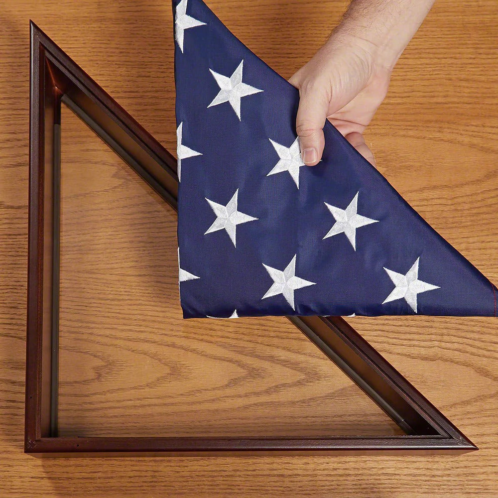 Custom Flag Case Navy Retirement Gift - Made in USA, , The Military Gift Store, Burial Flag display cases