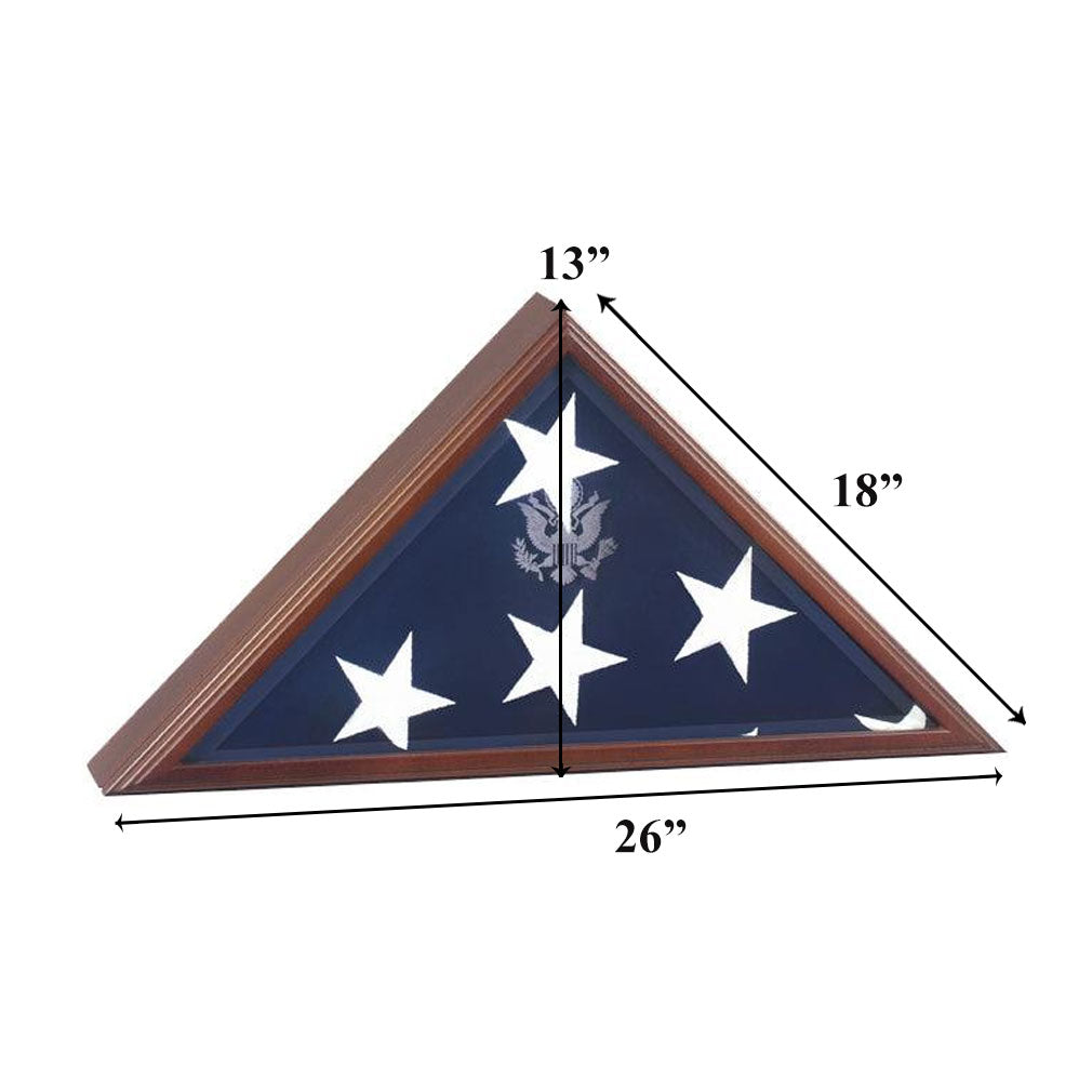 Extra Large American Burial Flag Case, Extra Large Vice Presidential Flag Case, Extra Large American Burial Flag Case, Large Presidential Flag Case, The Military Gift Store, 5' X 9' Flag Case