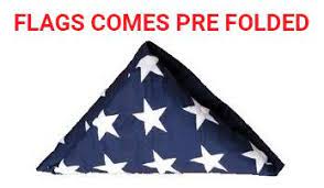 3' X 5' American Pre Folded Flags, Folded American Flag, , The Military Gift Store, folded flag