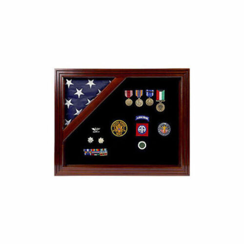 Military Award Shadow Box with Display Case, , The Military Gift Store, Air Force flag display cases, Air force Retirement Shadow Boxes (61)