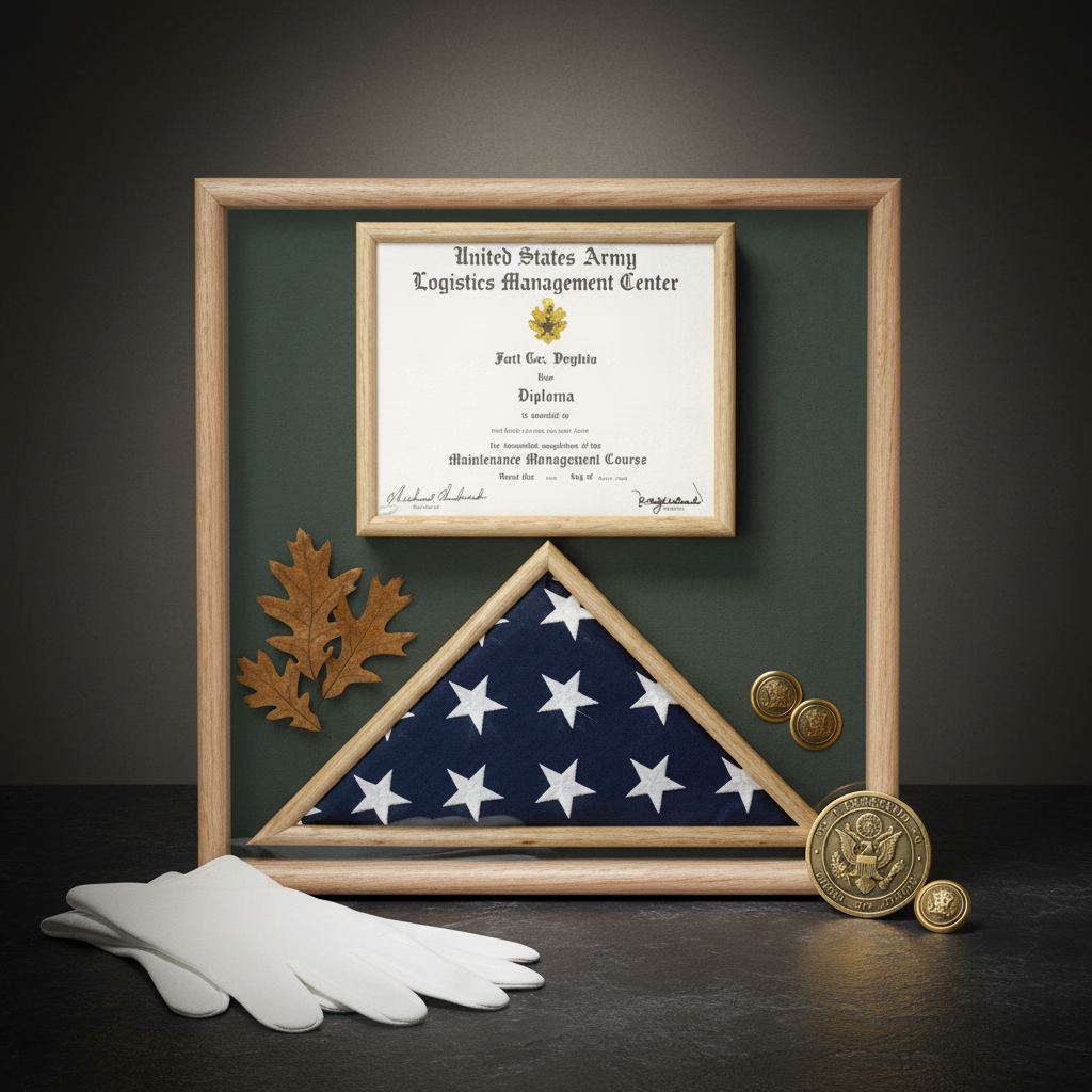 flag and certificate display case, flag display case with certificate holder, flag and document display frame, military flag and certificate case, flag shadow box with certificate, solid wood flag and certificate display case, glass front flag display case with document holder, flag shadow box with certificate compartment, large flag display case with certificate frame, durable military flag and document display case