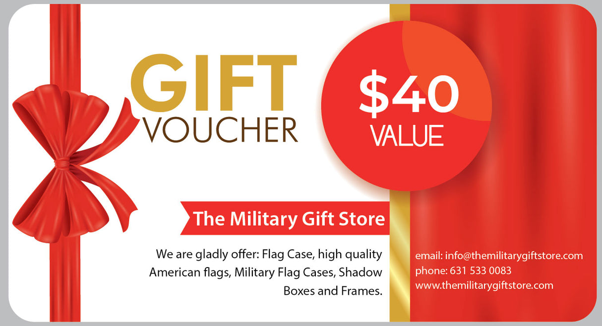 The Military Gift Store Gift Card - Value $40, , The Military Gift Store,