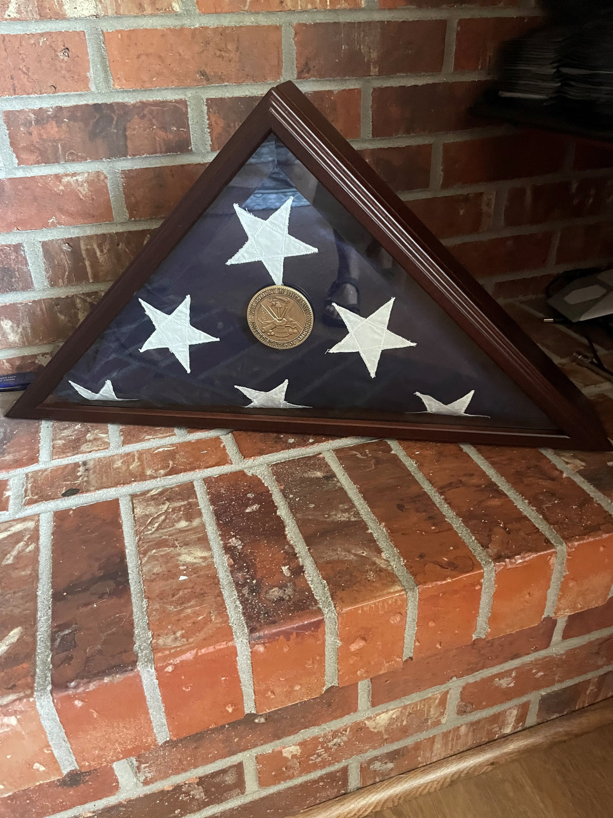 Capitol flag case, Large flag display, American large flag case, Miltary Flag case