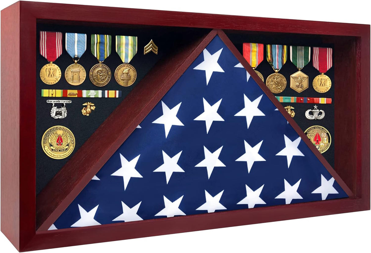 Flag Connections Rectangle Flag Medal Case Medal flag Frame, , The Military Gift Store, American Flag Frames (43)