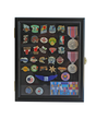 Display Case Cabinet Shadow Box for Military Medals, Pins, Patches, Insignia, Ribbons Black Finish., Display Case Cabinet Shadow Box for Military Medals, Pins, Patches, The Military Gift Store, Display Case Accessories