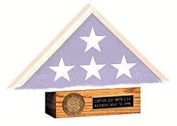 Oak Pedestal for flag case, flag case Pedestals, , The Military Gift Store, FLAG PEDESTAL BOX