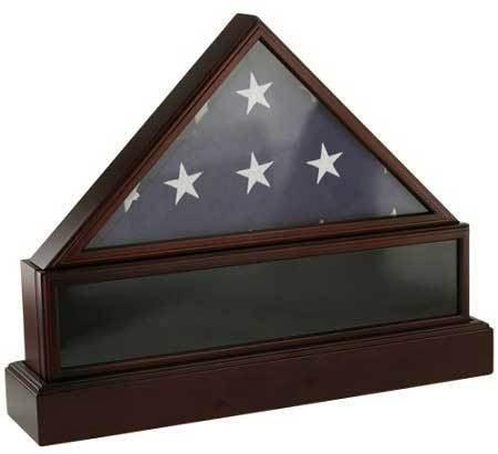 Silverlight Urns Eternity Flag Case & Urn, Flag Display Cremation Urn for Veteran, Silverlight Urns Eternity Flag Case & Urn, Flag Display Cremation Urn, The Military Gift Store, FLAG PEDESTAL BOX