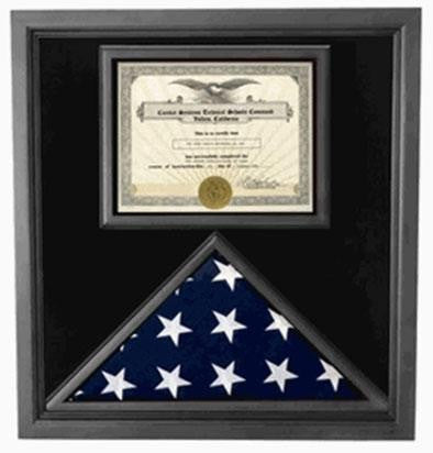 Flag Connections Premium USA-Made Solid wood Flag Document Case,Black Finish 5 x 9.5 flag, Premium USA-Made Solid wood Flag Document Case,Black Finish, The Military Gift Store, Burial Flag Case (42)