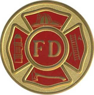 Flags Connections FIRE DEPT Color Medallion