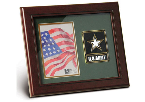 Flag Connections Go Army Medallion Portrait Picture Frame, 4 by 6-Inch