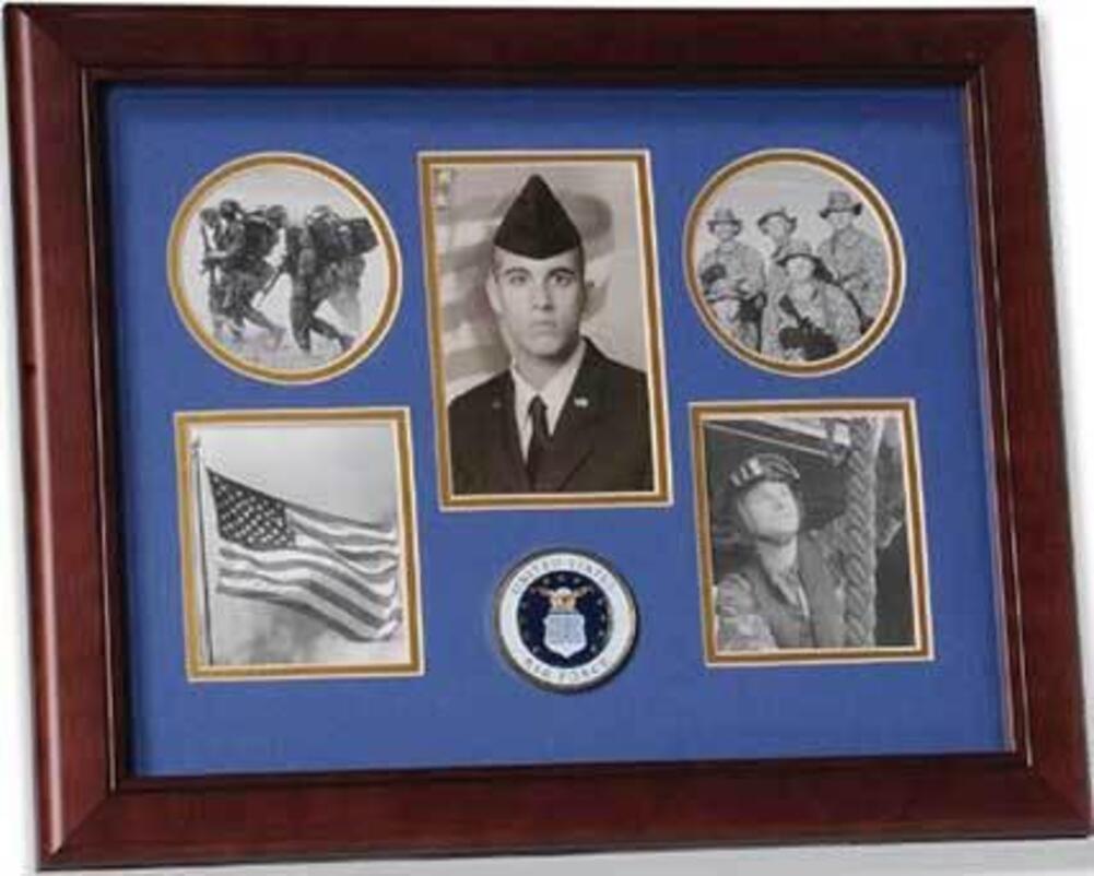 Flags Connections United States Air Force Small Collage Frame, , The Military Gift Store, Awards Display Cases, Awards Display Frames (62)