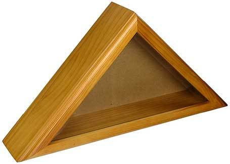 US Flag Store Cadet III Flag Display Case for 3ft x 5ft Flag in Oak, , The Military Gift Store, Burial Flag Cases