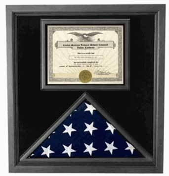 Flag Connections Retirement Flag Display Case - Military Retirement Gift